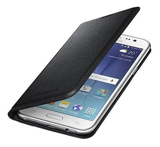 Estuche Samsung Galaxy J5 Flip Wallet Original Negro