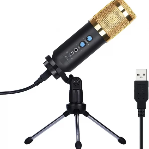 Microfono Condensador Usb Bm-65 Cardiode Con Tripode+filtro